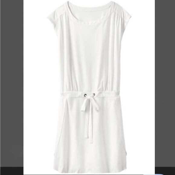 Athleta Dresses & Skirts - NWT Athleta Perfect Petal Dress White Dove White Size 12 Sporty Casual Athletic